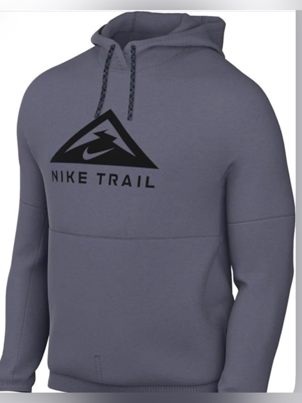 Nike Men's Purple Trail Magic Hour Dri-FIT Running Hoodie, Size XL